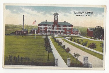 Lancaster PA Thaddeus Stevens Industrial School Vintage Postcard