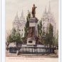 Utah Pioneer Monument Salt Lake City Mormons Vintage UDB Postcard