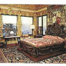 San Simeon CA Hearst Castle Mansion Cardinal Richelieu Bed Vtg Postcard