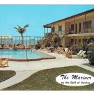 St Petersburg Motel Hotel Swimming Pool The Mariner Gulf of Mexico Vtg Florida Postcard
