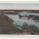 NY Thousand Islands View of Canadian Channel Islands Vintage Postcard