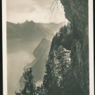 Alps Switzerland Burgenstock View from Felsenweg tunnel Vintage RP Postcard
