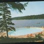 Boothbay Harbor ME Linekin Bay Camp Resort Heated Salt Water Swimming Pool Vintage Maine Postcard