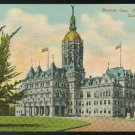 CT Hartford State Capitol South Side Vintage Leighton Postcard Postally unused