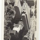 RPPC NY New York City Aerial View Manhattan Rockefeller Center Mainzer Real Photo Postcard