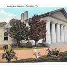 Arlington VA Custis Lee Mansion Vtg B S Reynolds Virginia Postcard