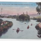 San Francisco Bay CA Golden Gate Park Boating Stow Lake Vntg Hand Tinted PNC Postcard SF 357