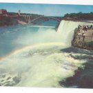 NY Niagara Falls Rainbow in the Mist Vintage New York Postcard