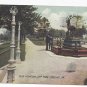 Sc 328 Jamestown lebanon Flag Cancel Reading duplex 1907 Deer Fountain Postcard