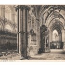 UK Ely Cathedral Choir Aisle England Cambridgeshire Vintage Photochrom Postcard GB