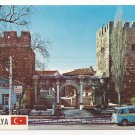 Turkey Antalya Hadrians Gate Portal VW Bus Volkswagen Hitit Postcard Vintage 4X6