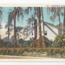 FL Beautiful Florida Home Residence Vintage Curteich Postcard