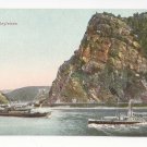 Germany Loreleyfelsen Lorelei Rock Rhein River Boats Vintage Trenkler Postcard c 1910