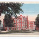 NY Elmira College New Dormitory Rubin Bros Vintage Postcard