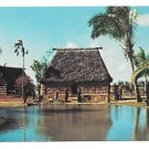 Hawaii Oahu Fijian Chief's House Polynesian Cultural Center Vintage Postcard