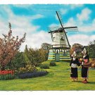 Netherlands Holland Amsterdam Flowers Windmills Women Traditional Costume 4X6 Postcard