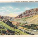 WA Switchback Beautiful Highway thru Mountain Washington State View Vtg Linen Postcard