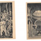 France Paris Le Pantheon La Nef The Nave Bapteme De Clovis 2 Vintage Postcards