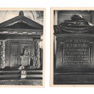 Paris France Le Pantheon Tomb Voltaire Tombeau Rousseau 2 Vintage Postcards