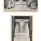 Paris France Le Pantheon Monuments Heroes Martyrs National Convention 2 Postcards