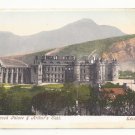UK Scotland Edinburgh Holyrood Palace and Arthur's Seat Vintage Postcard