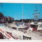 SC Hilton Head Harbour Town Boats Sea Pines Plantation Harbor 4X6 Postcard