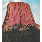 Wyoming Devils Tower Black Hills WY  Vtg Rushmore Linen Postcard