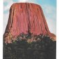 Wyoming Devils Tower Black Hills WY  Vtg Rushmore Linen Postcard