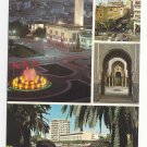 Morocco Maroc Casablanca Multiview Four Views Vintage Postcard 4X6 FISA