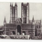 UK Lincoln Cathedral England West Front Vtg TT&S Queen Series Postcard Church UK Lincoln Cathedral England West Front Vtg TT&S Queen Series Postcard Church