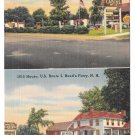 Motel 1815 House Reeds Ferry NH Cabins White Mountains 1951 Vintage Postcard