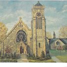 Franklin PA St John's Episcopal Church Advertising Service Hours Vintage Postcard