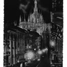 RPPC Italy Milano di Notte Night Corso Vittorio Emanuele Glossy 4X6 Postcard