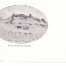 Ezra Meeker Pioneer Tortoise Rock Rocky Mountain Scenery Oregon Trail Vintage Postcard