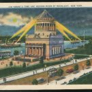 Grant's Tomb and Hudson River by Moonlight New York NY Linen Postcard Grant's Tomb and Hudson River by Moonlight New York NY Linen Postcard