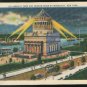 Grant's Tomb and Hudson River by Moonlight New York NY Linen Postcard