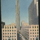 NY RCA Radio City Building New York Irving Underhill Deco Design Tichnor Linen  Postcard
