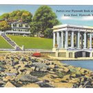 MA Portico over Plymouth Rock and Plymouth Hotel Vintage Postcard Tichnor MA Portico over Plymouth Rock and Plymouth Hotel Vintage Postcard Tichnor