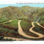 Denver CO Mountain Parks Double Hairpin Road Lookout Mouontain Colorado Vintage Postcard