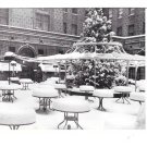 Chicago IL Jacques French Restaurant Winter Snow Outdoor Dining Pation Postcard