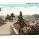 Denver CO Mountain Parks Wildcat Point Lookout Mountain Vintage Postcard