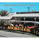 Key West Florida Conch Train Railroad Station Overseas RR Postcard Vintage FL Postcard