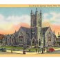 Ocean City NJ First Methodist Episcopal Church Vintage LInen Postcard Curteich