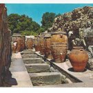 Greece Crete Knossos Palace West Court Magazines Stores Pottery Vtg Postcard 4X6