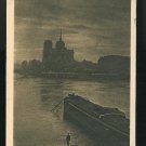 France Paris Night Le Seine au Quai de la Tournelle YVON Paris En Flanant Postcard