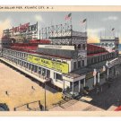 Amusements Atlantic City NJ Million Dollar Pier Vintage Tichnor Linen Postcard