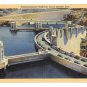 NV Transcontinental Highway Across Boulder Dam Lake Mead Nevada Vintage Linen Postcard