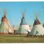 US Native Americans Blackfeet Teepees Browning Montana Encampment Blackfoot Nation Postcard