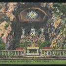 The Grotto Portland Oregon Sanctuary of Our Sorrowful Mother Vintage Linen Postcard