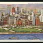 IL Chicago 2 Aerial views City of Towers Michigan Blvd Vintage Postcards